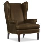 Sean Leather Wing Chair - Image 2