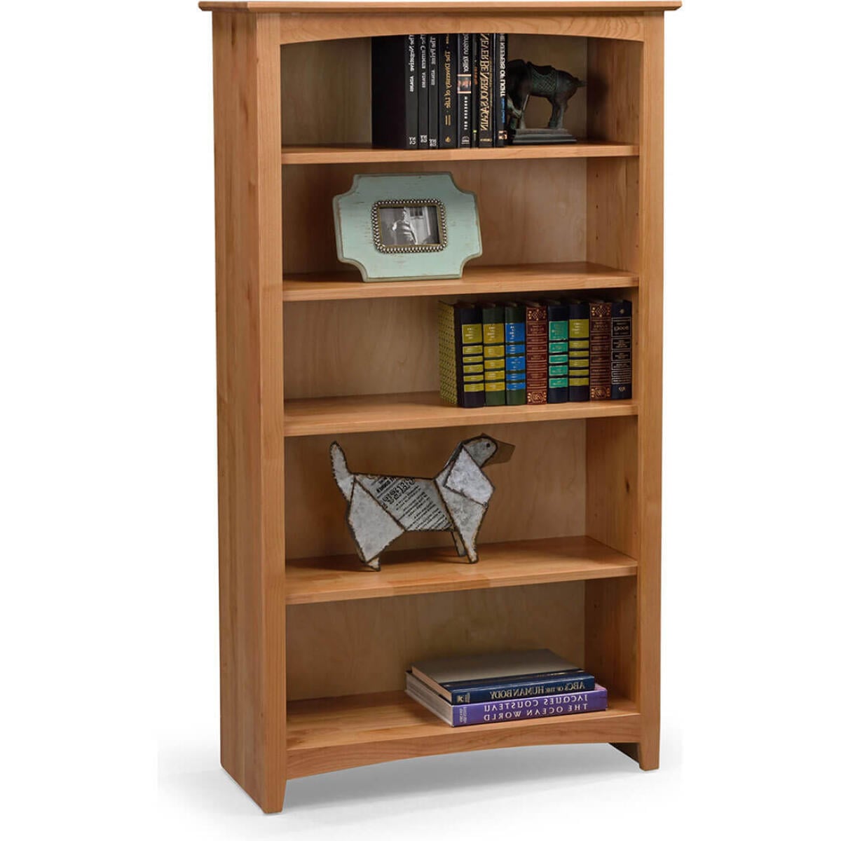 dd25bc3158469b89f84b7bb37ee7d554 Shaker Bookcases Alder Bookcase 36 x 60 - 63660 - Image 1