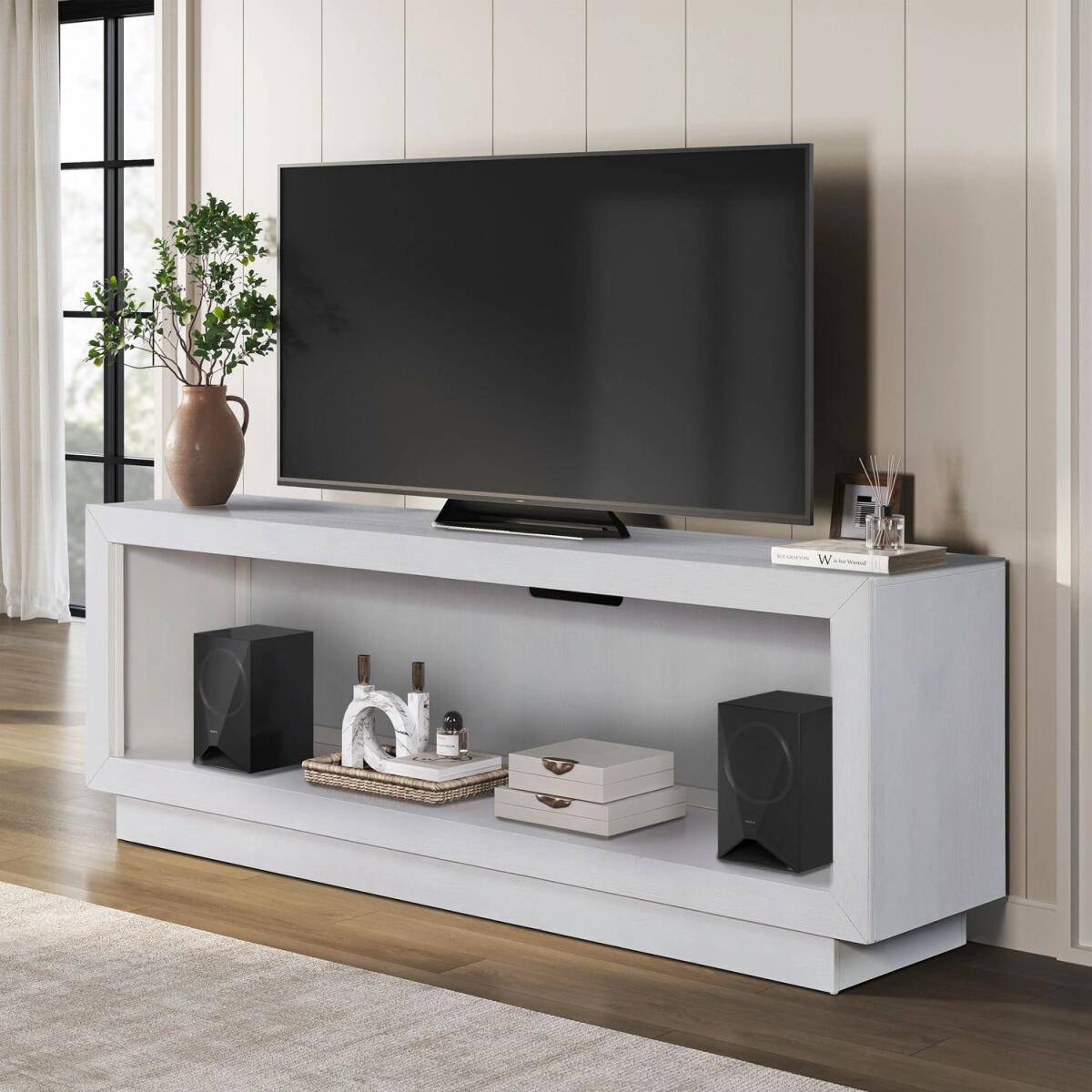 e1311f89d3d9b0b3f605e000f7dde0d0 Fireplace TV Consoles 79 Inch Fireplace TV Console - Image 1