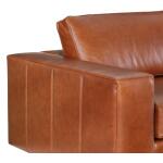 Aria 8 ft. Leather Sofa - Image 5