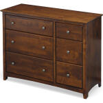 Shaker 6 Drawer Combo Dresser - 61561 - Image 3
