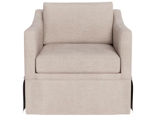 Asher Skirted Swivel Chair - Special Order - Image 2