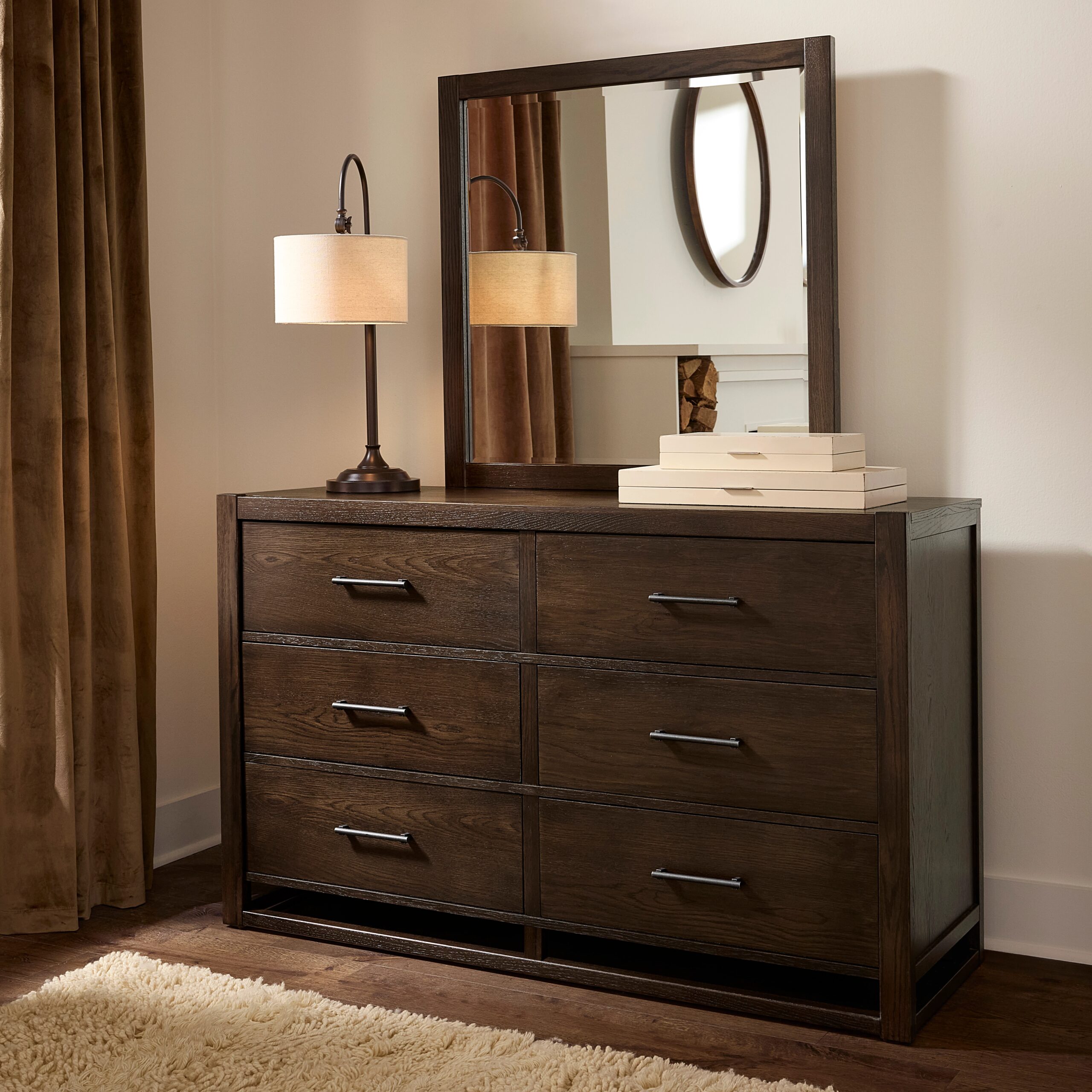 0b48c0e800000174bbbbc86fbddf9100 Lodge & Loft Dresser - 6 Drwr - 840-002 - Image 1