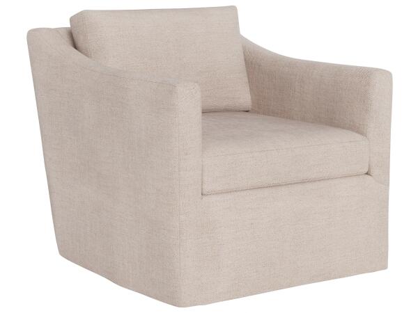 Asher Slipcover Swivel Chair - Special Order