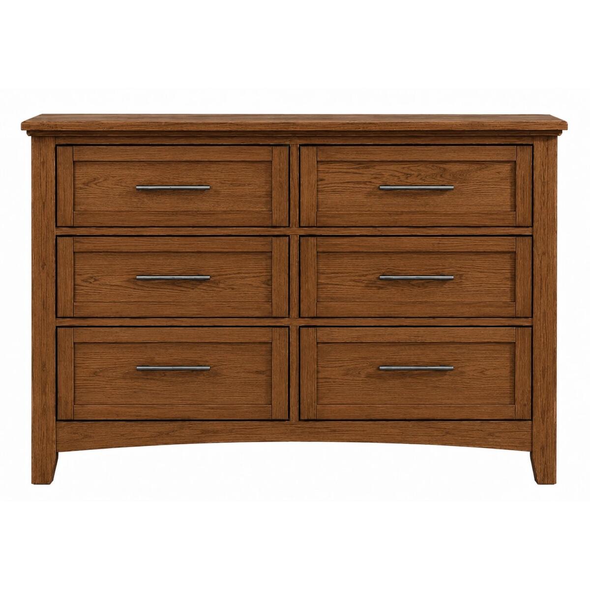 1dc1e9076b27f74d5c18d7818fc2fea0 Jamestown Oak Double Dresser - 6 Drwr - BB30-001 - Image 1