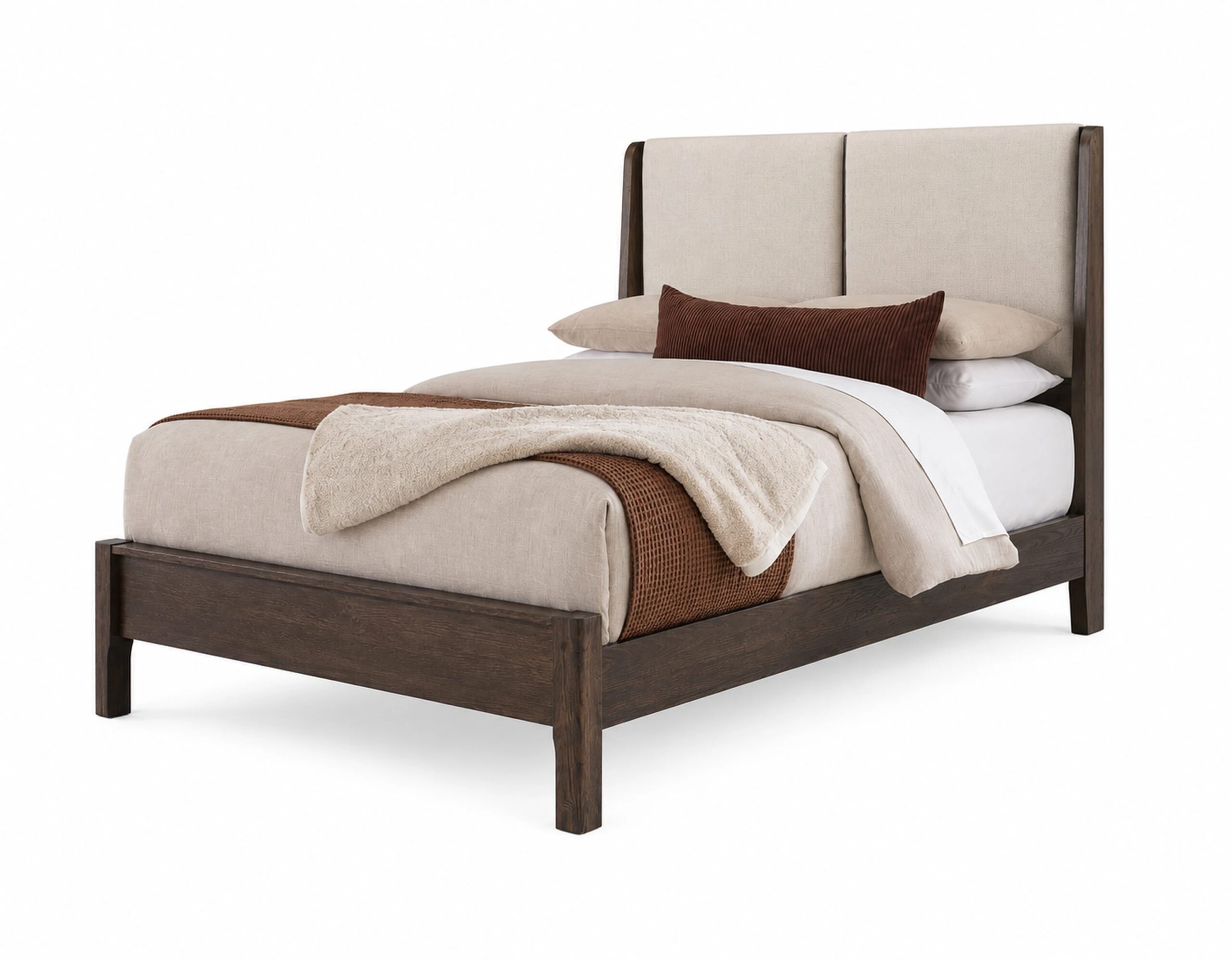 2790731014f44ed9245e2cf3151c9ac3 Mercer Street Queen Shelter Uph Bed-ecru - 860-553-355-051-722 - Image 1