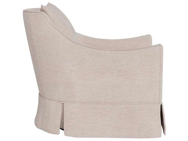 Portia Skirted Swivel Chair - Special Order - Image 3