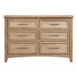 Jamestown Oak Double Dresser - 6 Drwr - BB31-001