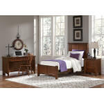 Bonanza Twin Mansion Bed - Cherry Finish - BB28-552/255/911 - Image 2