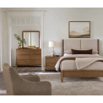 Shelter Upholstered Bed-ecru - Image 3