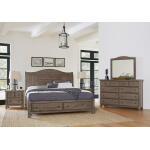 Cool Farmhouse Sleigh Bed W/ Storage Footboard - 801-663-066B-502-666 - Image 3