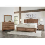 Cool Farmhouse Sleigh Bed W/ Storage Footboard - 800-553-050B-502-555 - Image 5
