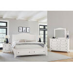Cool Farmhouse Sleigh Bed W/ Storage Footboard - 804-553-050B-502-555 - Image 2