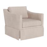 Asher Skirted Swivel Chair - Special Order