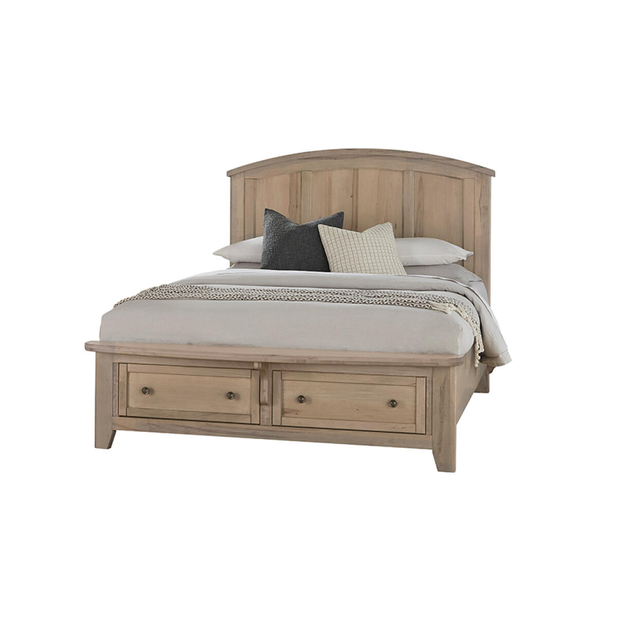 461da3cb35a4dbf1da4f19b2944d1128 Woodbridge King Arch Bed With Storage Footboard - 821-667-066B-502-666 - Image 1