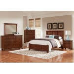 Bonanza Queen Mansion Bed - Cherry Finish - BB28-558/855/922 - Image 3