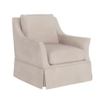Henri Skirted Swivel Chair - Special Order