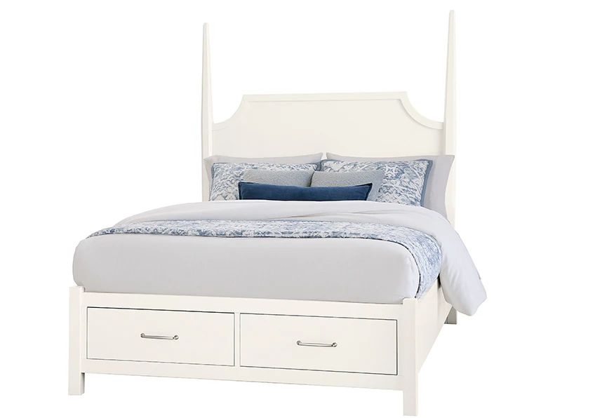 4ee91b57b1012c189eadcc1a6cdb478b Tide & Timber King Pencil Poster Bed With Footboard Storage - 834-668-066B-502-666T - Image 1