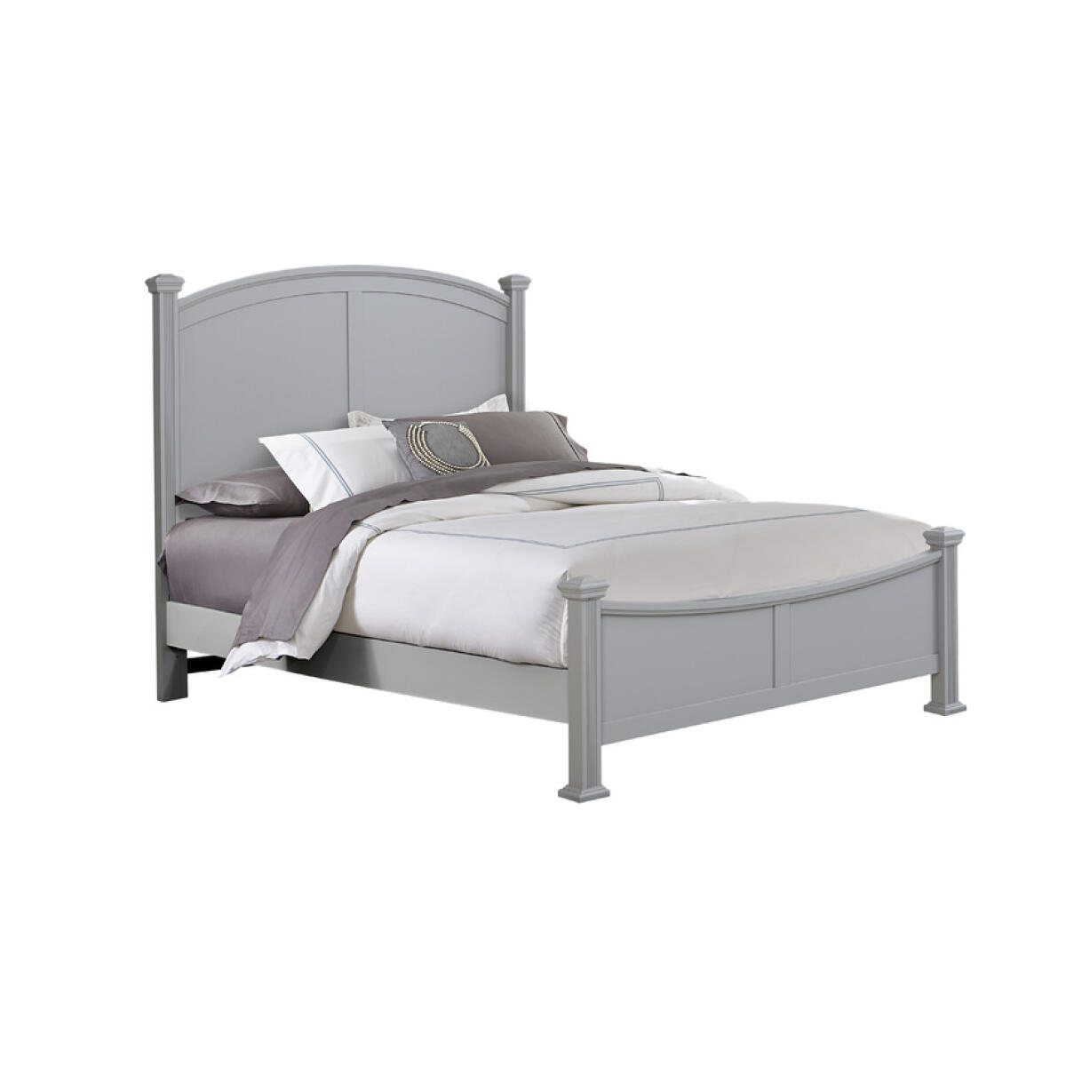 5012116c0addde1c5c09fdd371bb09af Bonanza King Poster Bed - Grey Finish - BB26-667-766-922-MS1 - Image 1