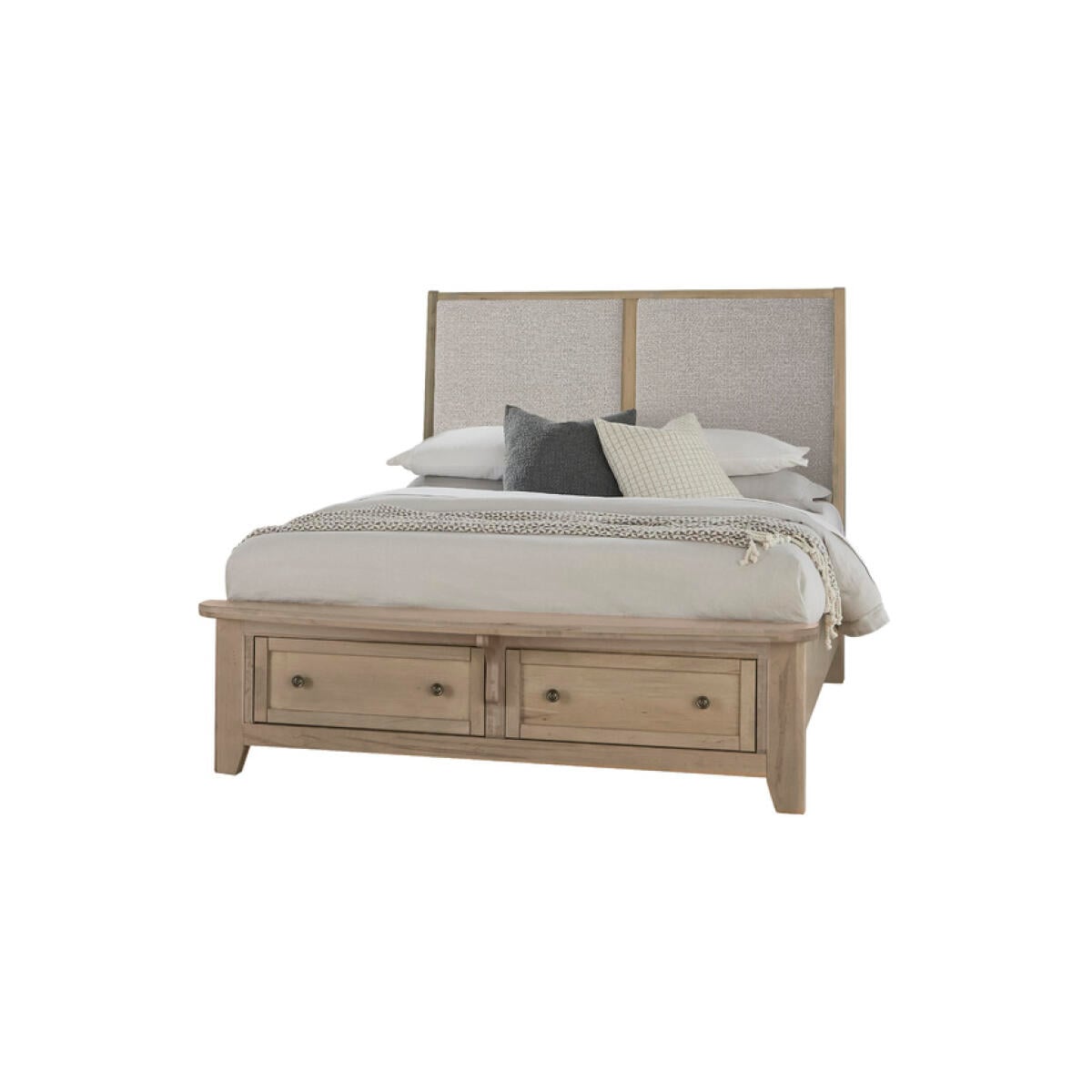 5c06513be141a1ee07169b3bf447fd0f Woodbridge King Upholstered Bed With Storage -grey - 821-661-062-066B-502-666 - Image 1