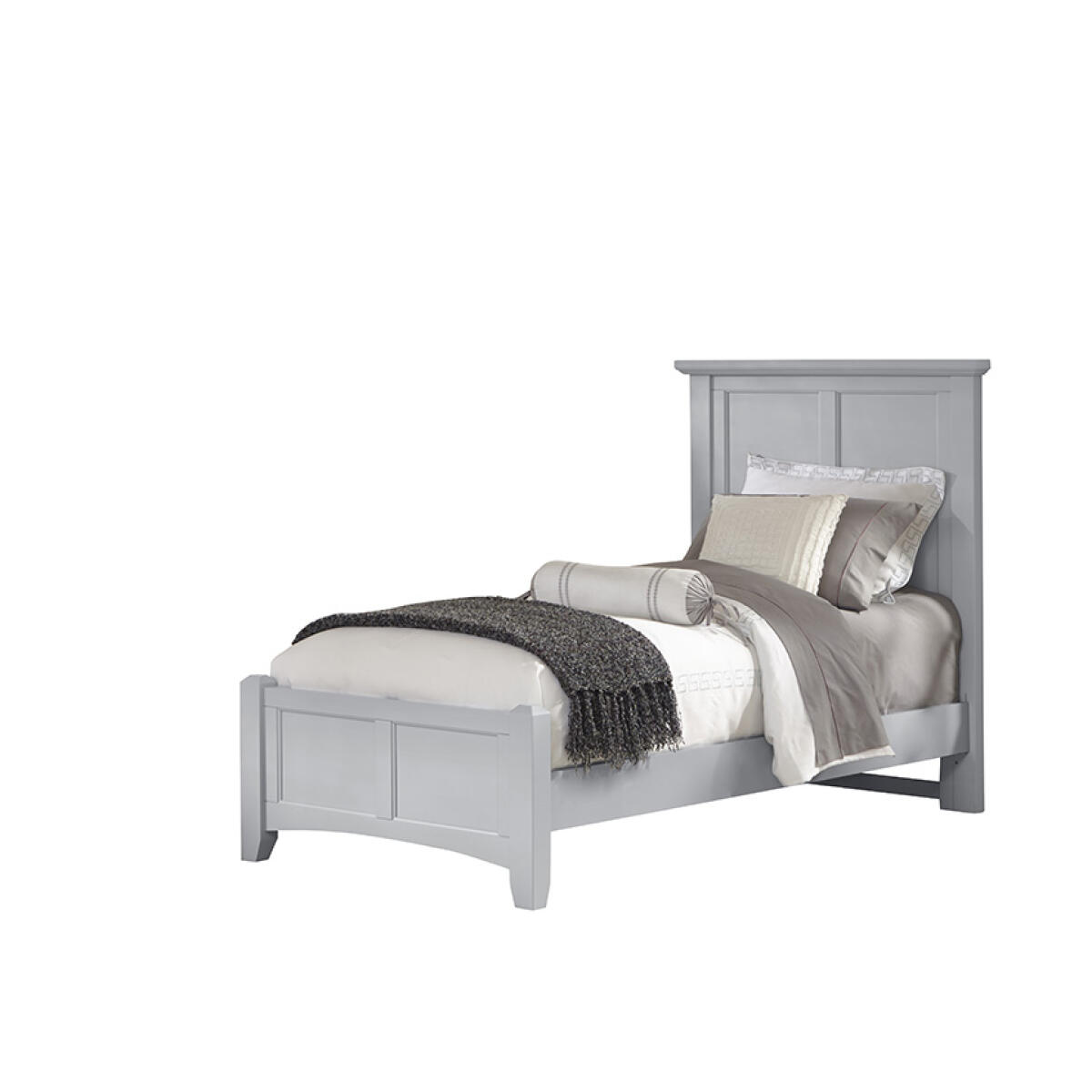 5df8f1e4c94e15e06d7efe0038fb344e Bonanza Twin Mansion Bed - Grey Finish - BB26-552/255/911 - Image 1