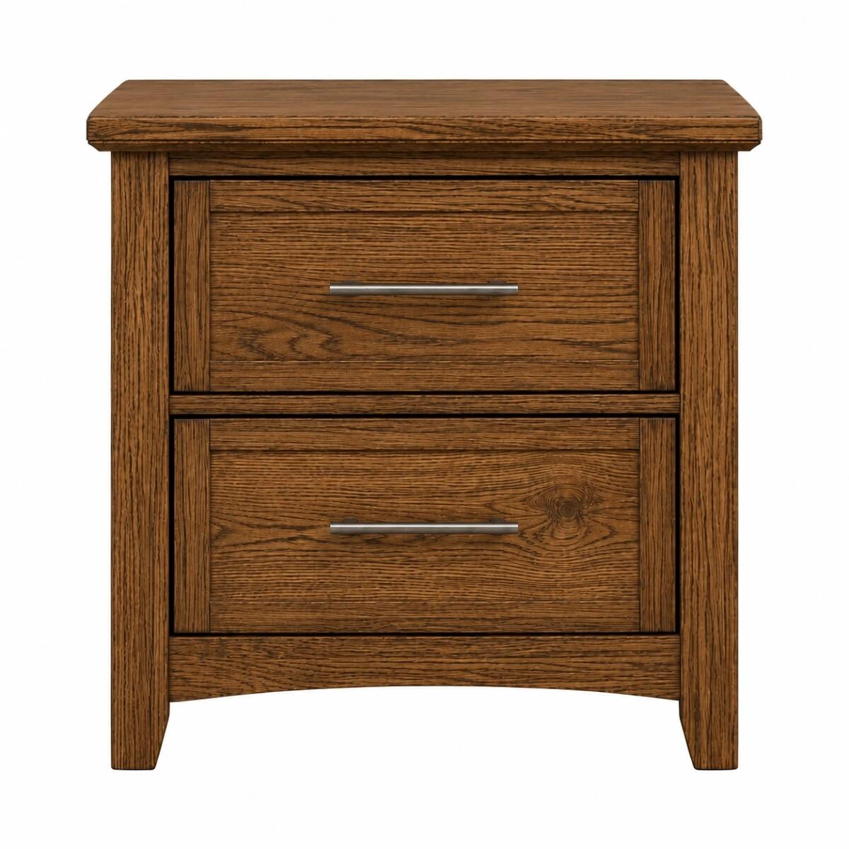 60a729080eca24ff041065a28724e66f Jamestown Oak Night Stand - 2 Drwr - BB30-226 - Image 1