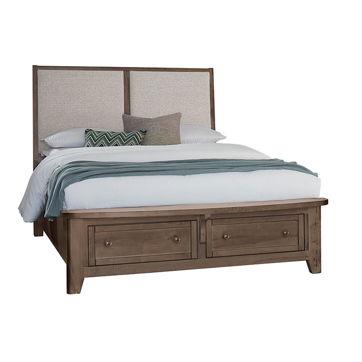 60f5360a10d6a18369b432add35f21a2 Woodbridge King Upholstered Bed With Storage -grey - 820-661-062-066B-502-666 - Image 1