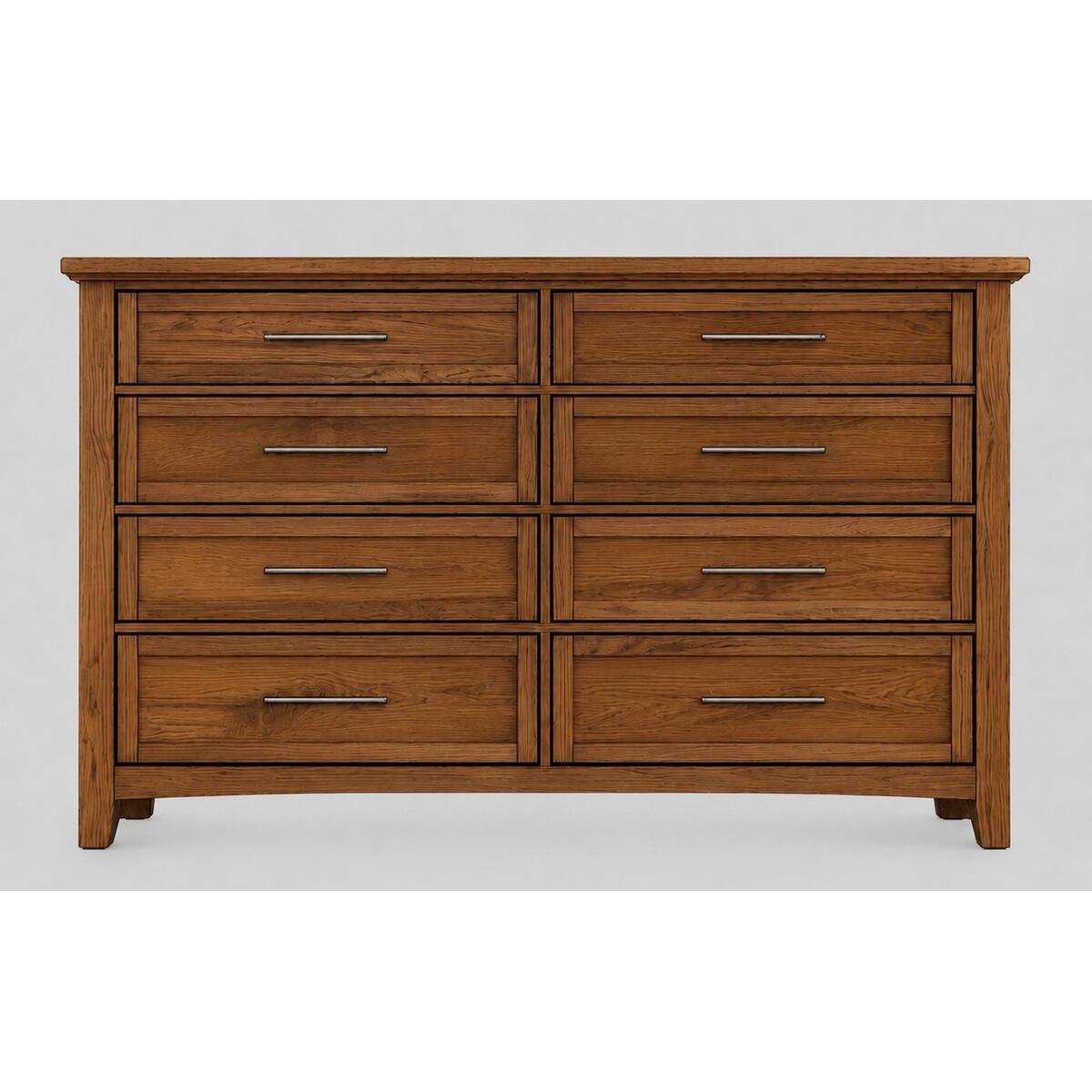 62ad771de54bc114bda7d8ea4bd34d5f Jamestown Oak Triple Dresser - 8 Drwr - BB30-002 - Image 1