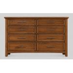 Jamestown Oak Triple Dresser - 8 Drwr - BB30-002