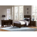 Bonanza Twin Mansion Bed - Merlo Finish - BB27-552/255/911 - Image 5