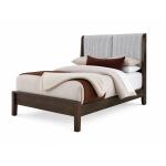 Mercer Street Queen Shelter Uph Bed-grey Stripe - 860-553-355-054-722