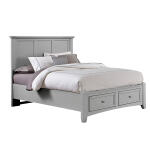 Bonanza King Mansion Storage Bed - Grey Finish - BB26-668-066B-502-666