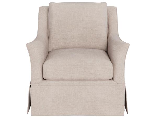 Henri Skirted Swivel Chair - Special Order - Image 2