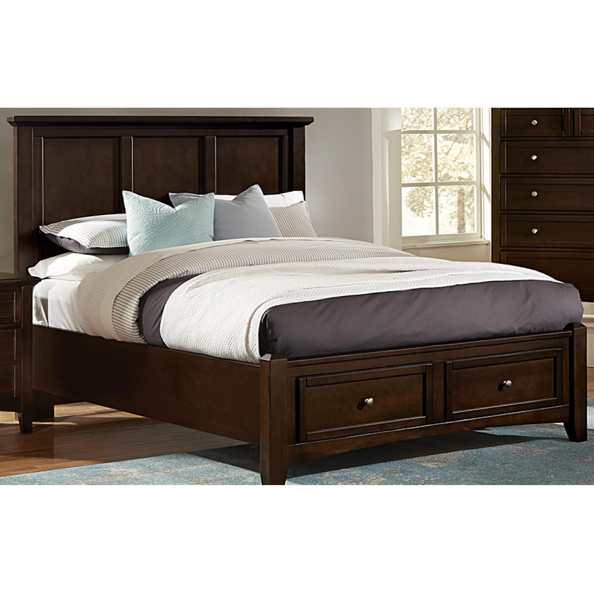 7295d96c44efdaa9497fc79b816b0a9b Bonanza King Mansion Storage Bed - Merlo Finish - BB27-668-066B-502-666 - Image 1