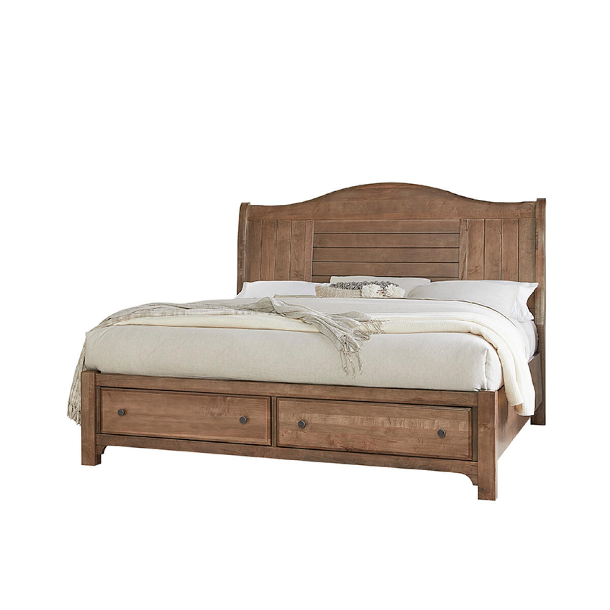 756c93cb55854655fb601fe03a703fde Cool Farmhouse Sleigh Bed W/ Storage Footboard - 800-553-050B-502-555 - Image 1