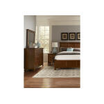 Bonanza Queen Mansion Bed - Cherry Finish - BB28-558/855/922 - Image 2