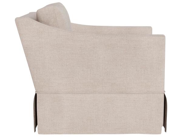 Asher Skirted Swivel Chair - Special Order - Image 3