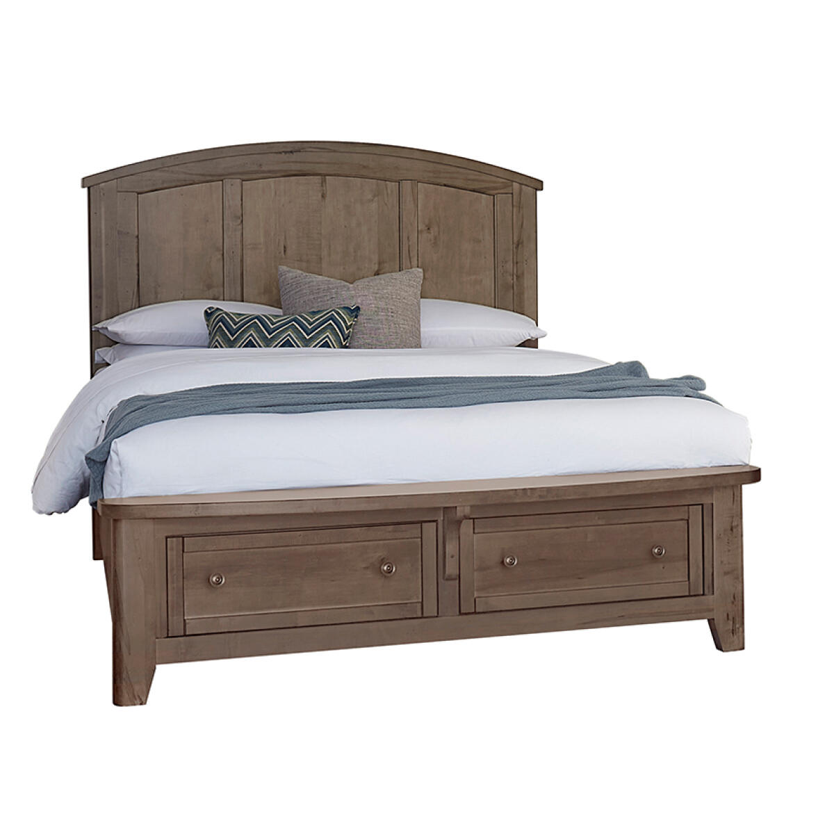 7a8b8035d526c62b0f8a0c1cc294de4d Woodbridge King Arch Bed With Storage Footboard - 820-667-066B-502-666 - Image 1