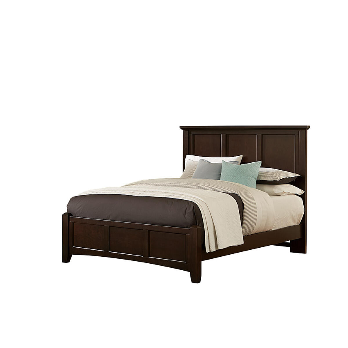8223939b96804561565eba5b03b8d7d8 Bonanza Queen Mansion Bed - Merlo Finish - BB27-558/855/922 - Image 1