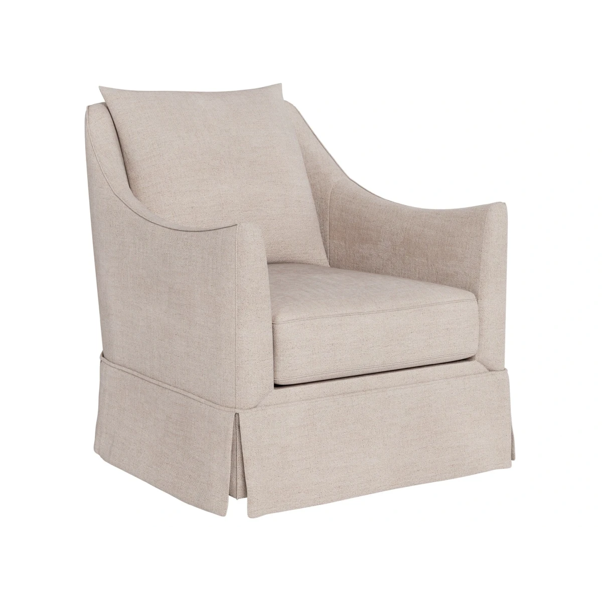 8aac0aa0fbf839c0bf2bd6483095edf8 Portia Skirted Swivel Glider - Special Order - Image 1