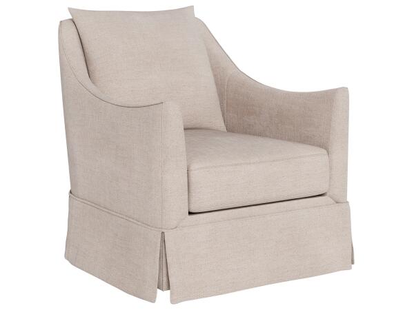 Portia Skirted Swivel Chair - Special Order