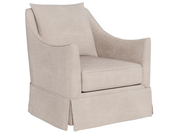 Portia Skirted Swivel Chair - Special Order