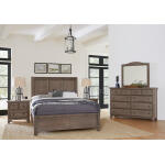 Cool Farmhouse King Panel Bed - 801-667-766-922-MS1 - Image 3