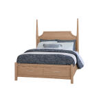 Tide & Timber King Pencil Poster Bed With Footboard Storage - 830-668-066B-502-666T