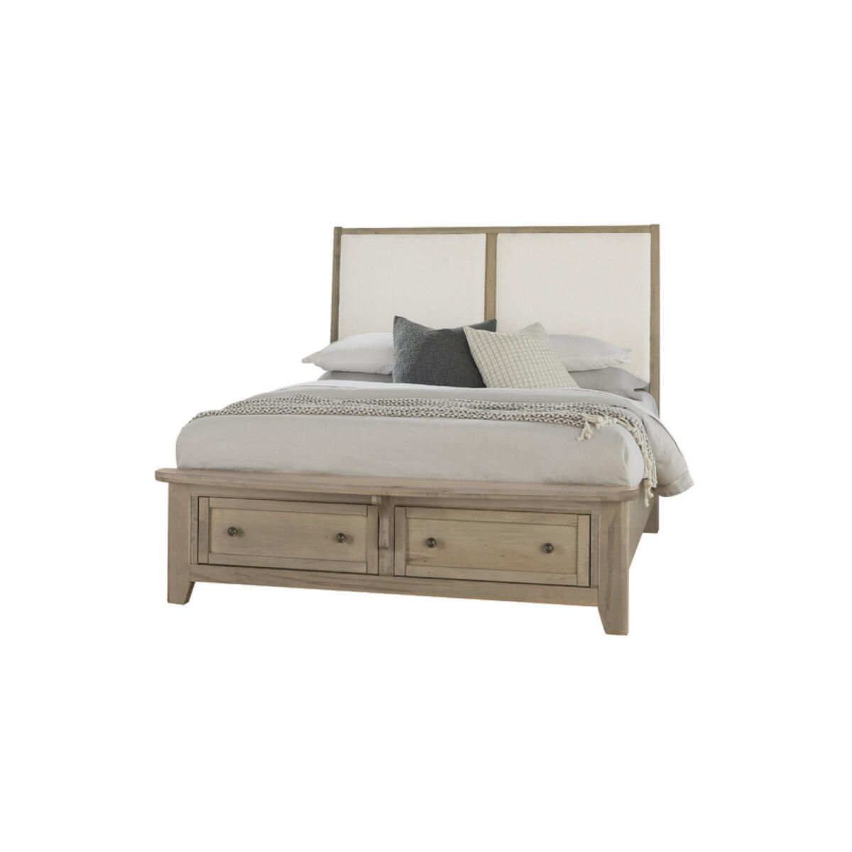 b399a0a0f5185a9cd067c99f60728e0a Woodbridge King Upholstered Bed With Storage -white - 821-661-061-066B-502-666 - Image 1