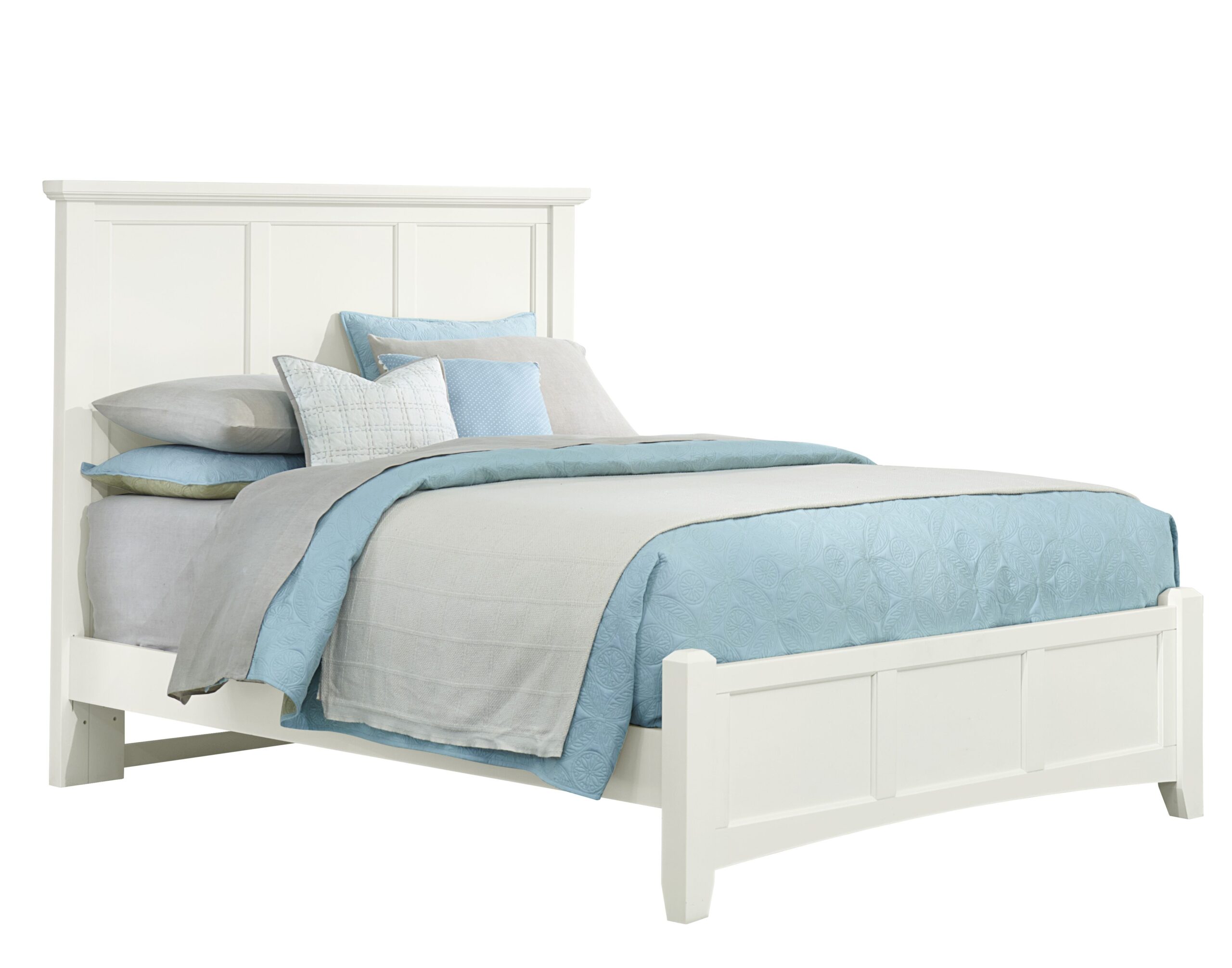 b6eebc312835fa3614d36d7afbc5bb6b Bonanza Queen Mansion Bed - White Finish - BB29-558/855/922 - Image 1