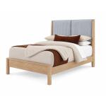 Mercer Street Queen Shelter Uph Bed-navy Stripe - 864-553-355-053-722