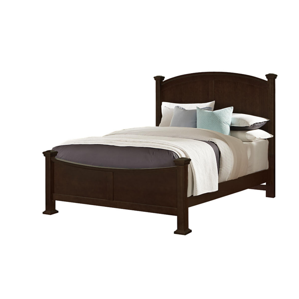 c3fecfe3392fee6764ce3995409e4601 Bonanza King Poster Bed - Merlo Finish - BB27-667-766-922-MS1 - Image 1