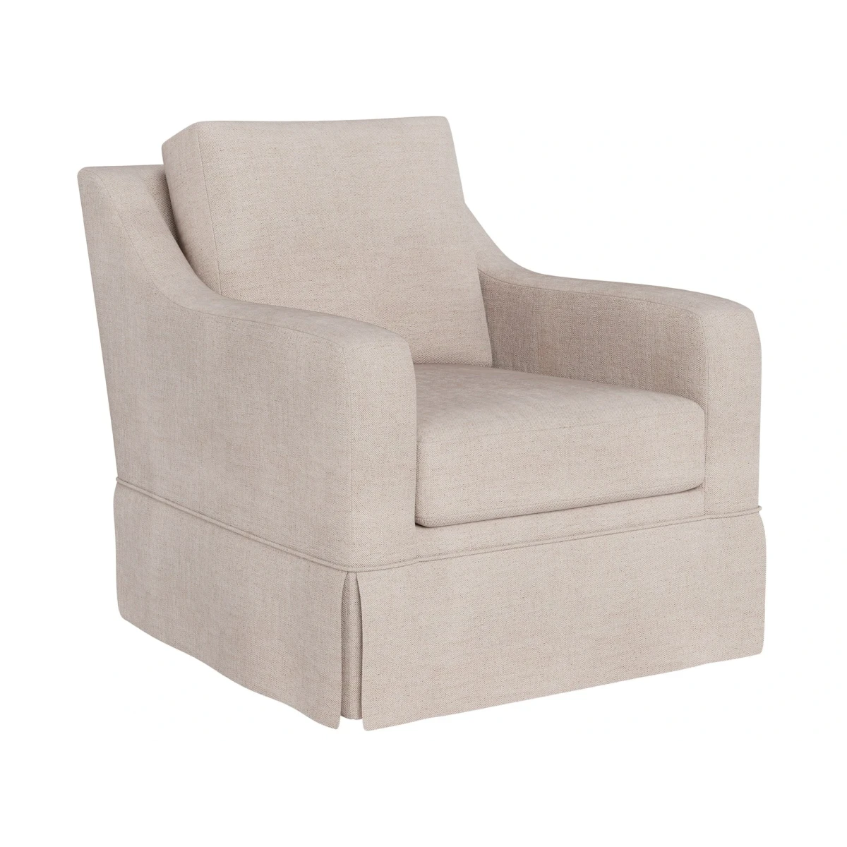 c52cb30814a6aac73f09d94f821a8e52 Filmore Skirted Swivel Chair - Special Order - Image 1