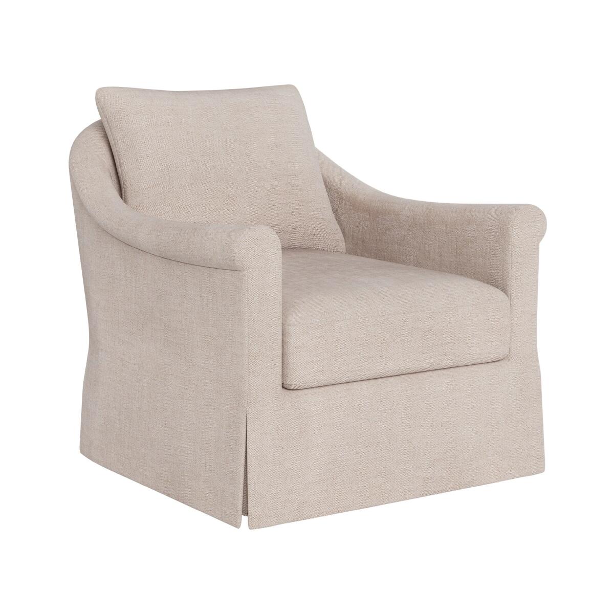 cfae093632e11084332f9a9c06bd8090 Rowan Skirted Swivel Chair - Special Order - Image 1
